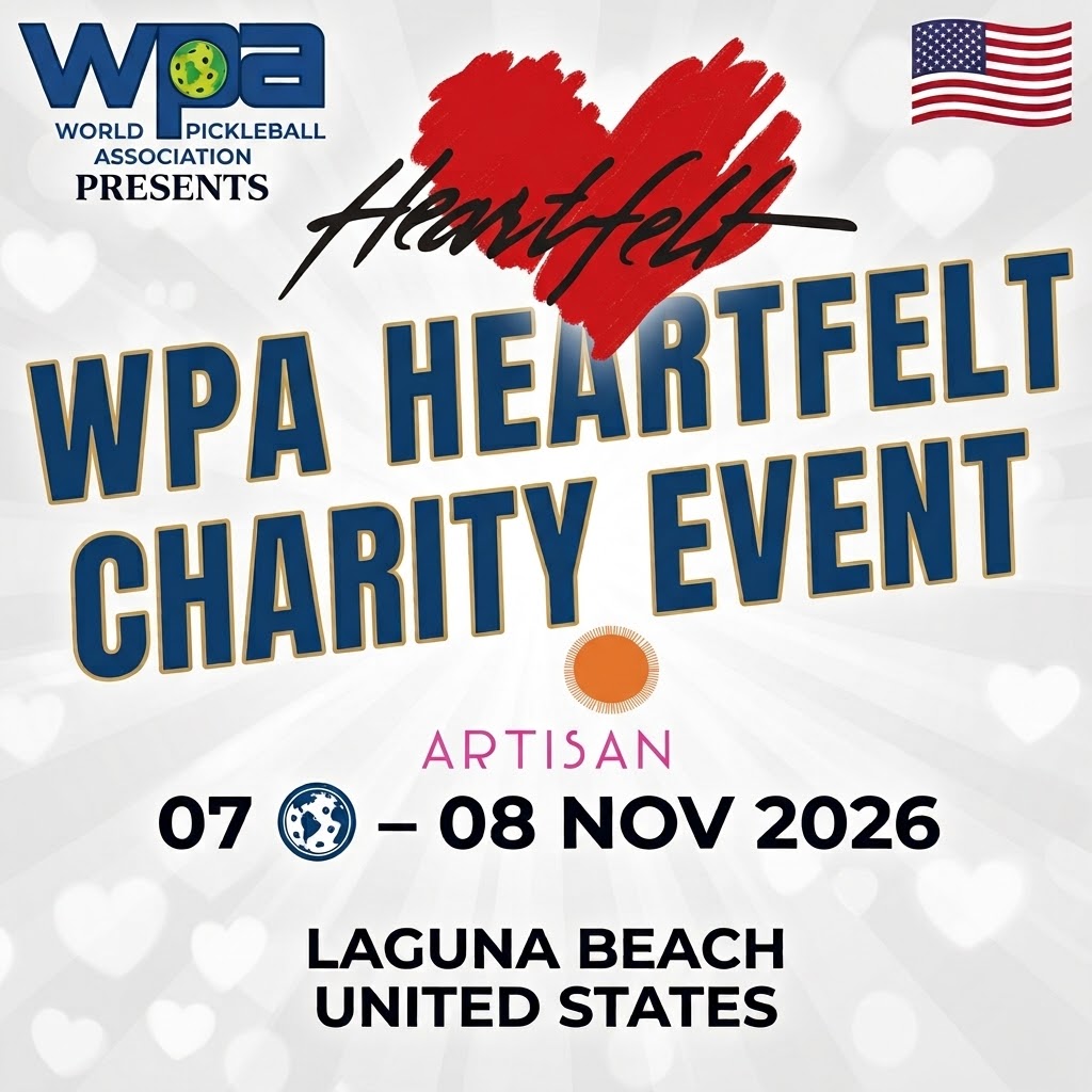 WPA Heartfelt charity event tournament poster