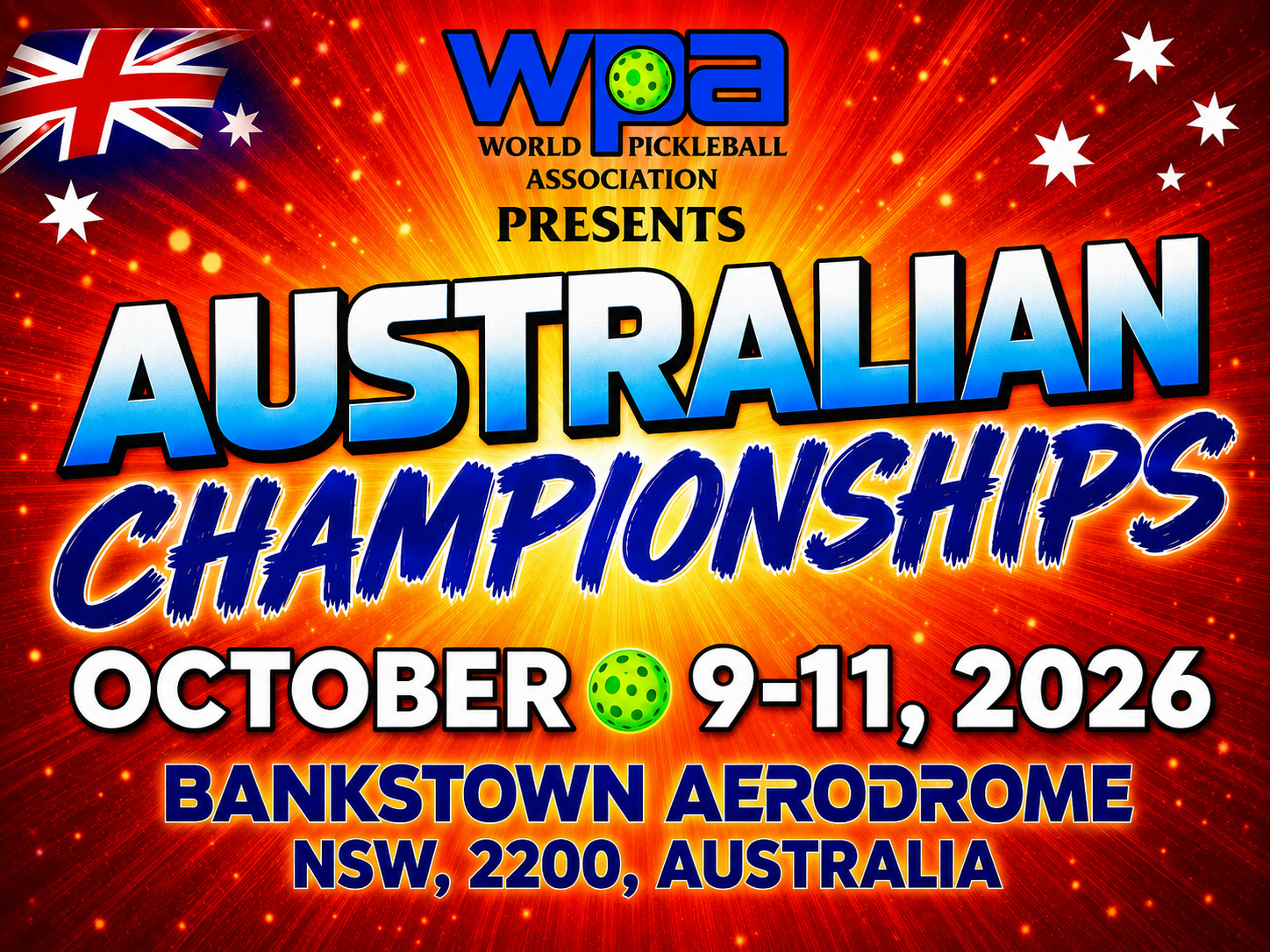 WPA Australian Championships tournament poster